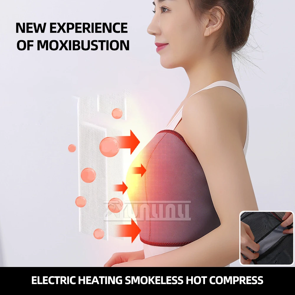 Breast postpartum dredging massager far infrared heating chest hot compress