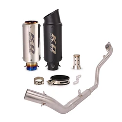 For CF-MOTO NK250 NK250SR NK300 NK300SR Full Exhaust System Motorcycle Header Link Pipe Slip On 51mm Muffler Silencer