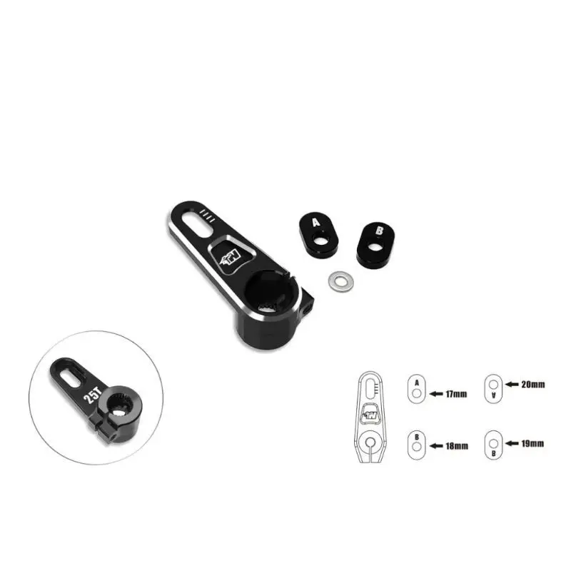 

Original T Works TA-141-V2 Adjustable 7075-T6 Alum. Clamping 23T/25T Servo Horn +15mm Ver.2 Rc Tool