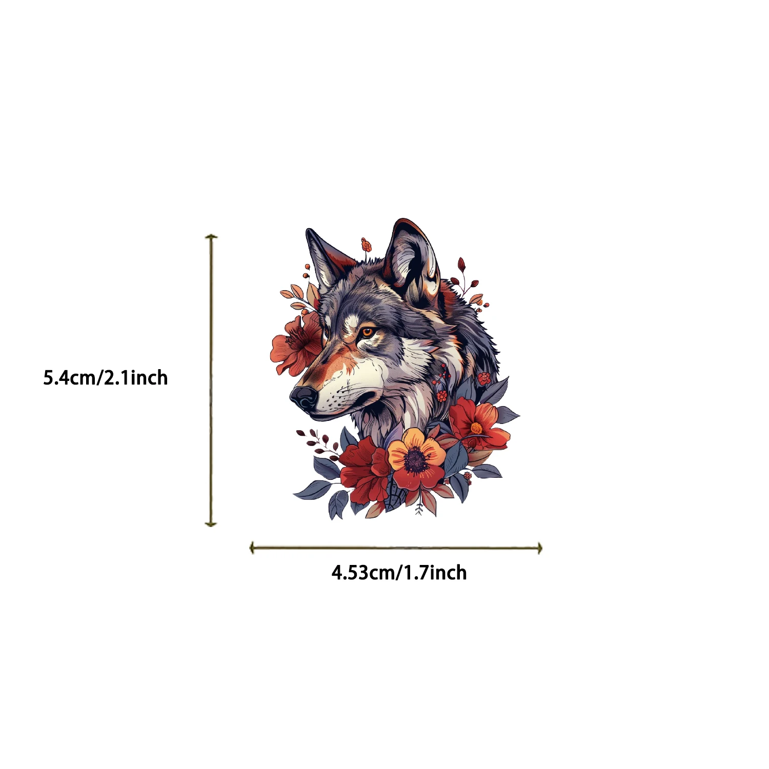 50pcs Wolf Collection Stickers Cartoon DIY Skateboard Phone Case Laptop Waterproof Cool Dark Animal Sticker Decals Toy