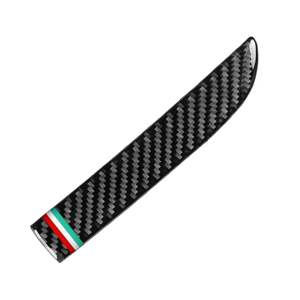 Car Driver's Dashboard Cover Side Panel Trim Sticker RHD For Alfa Romeo Spider 2006-2010 Carbon Fiber Black