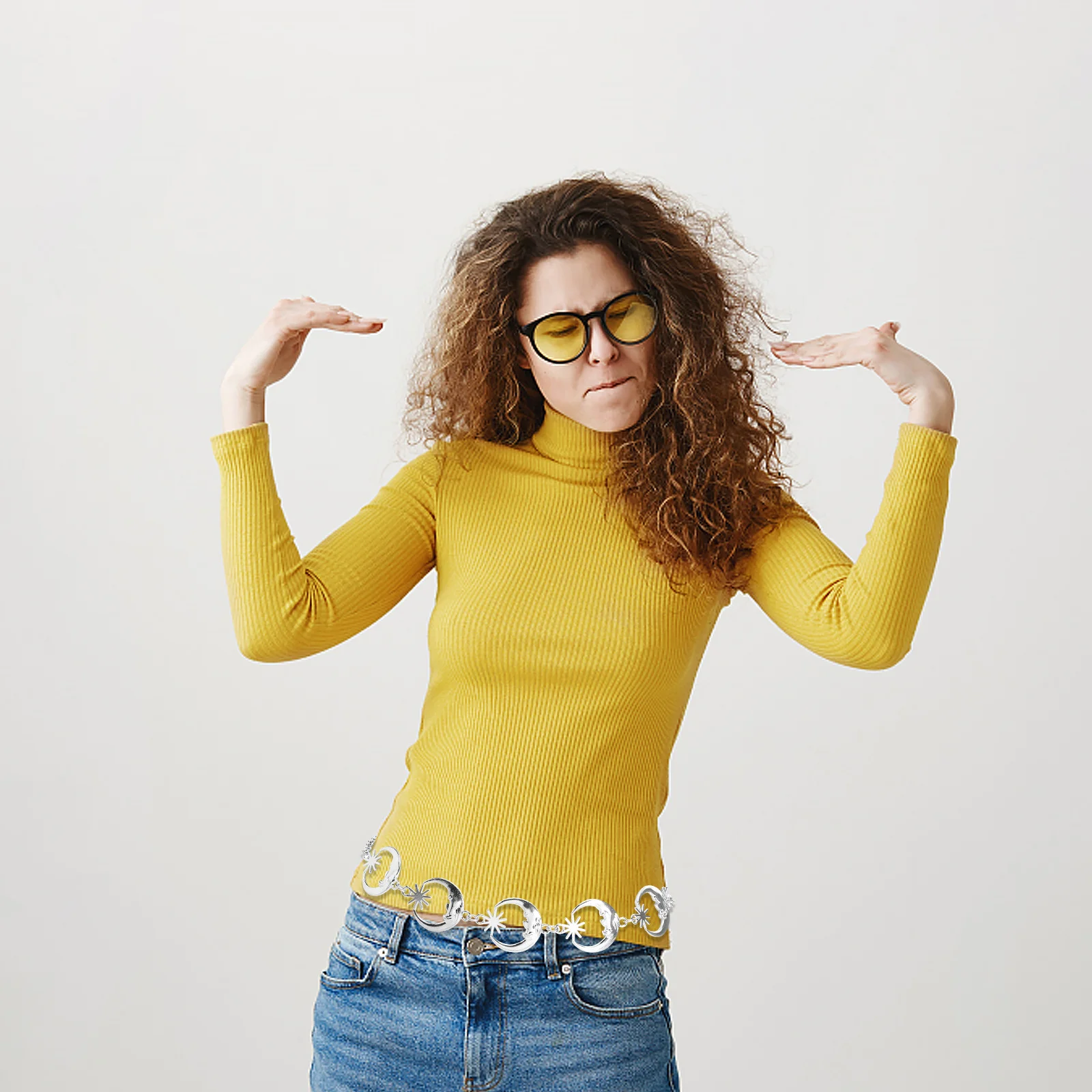 

Metal Belt For Swimwear Waist Chain Women Body Jewelry Punk Waistband Swimwear Waist Chain Decor