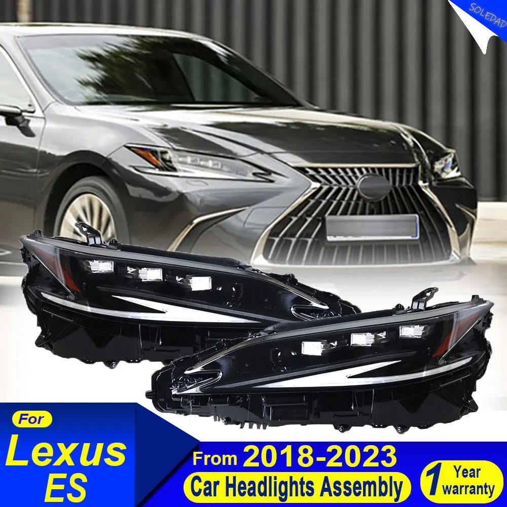 Car headlights For LEXUS ES 2018-2024 Upgrade 4 lens style Car Head Lamp DRL Dynamic Signal Front light Headlight Assembly