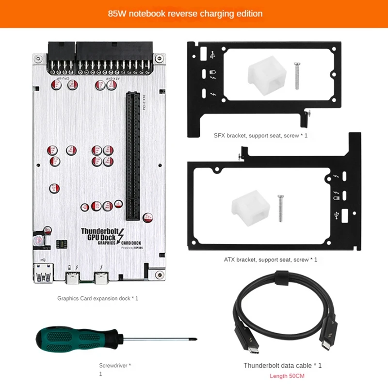 TH3P4G3 85W PD Charging For Thunderbolt GPU Dock For Laptop Notebook To External Graphic Card 40Gbps For  Windows Durable