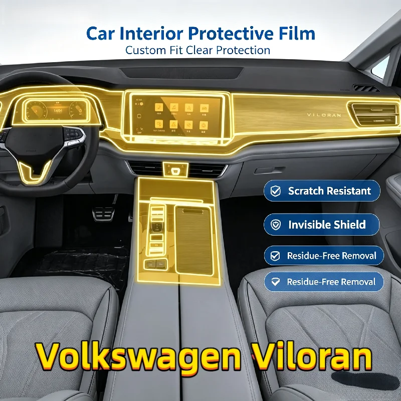 For 20-25 Volkswagen Viloran dedicated screen center console body interior film car modification transparent protective film