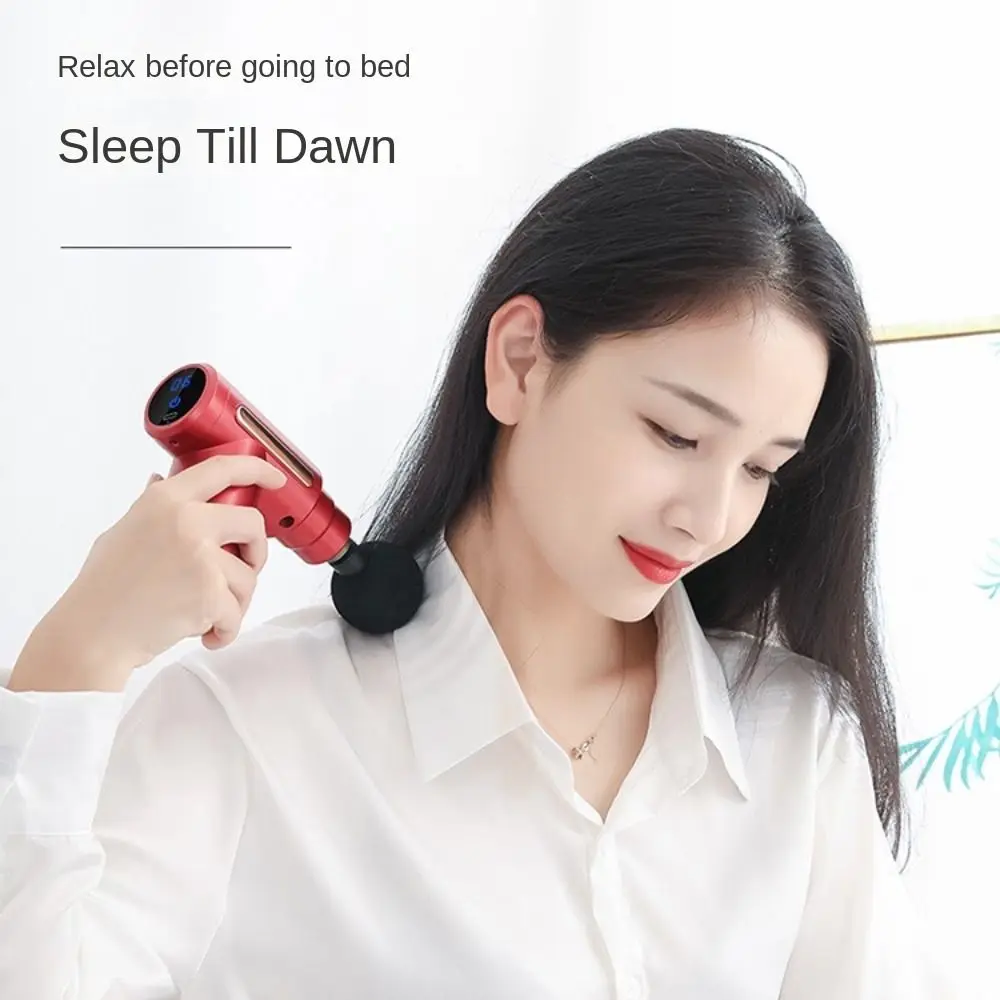 

32 Modes Fascia Massager LCD Display USB Charging Muscle Massage Machine with 4 Massage Heads Body Relaxation