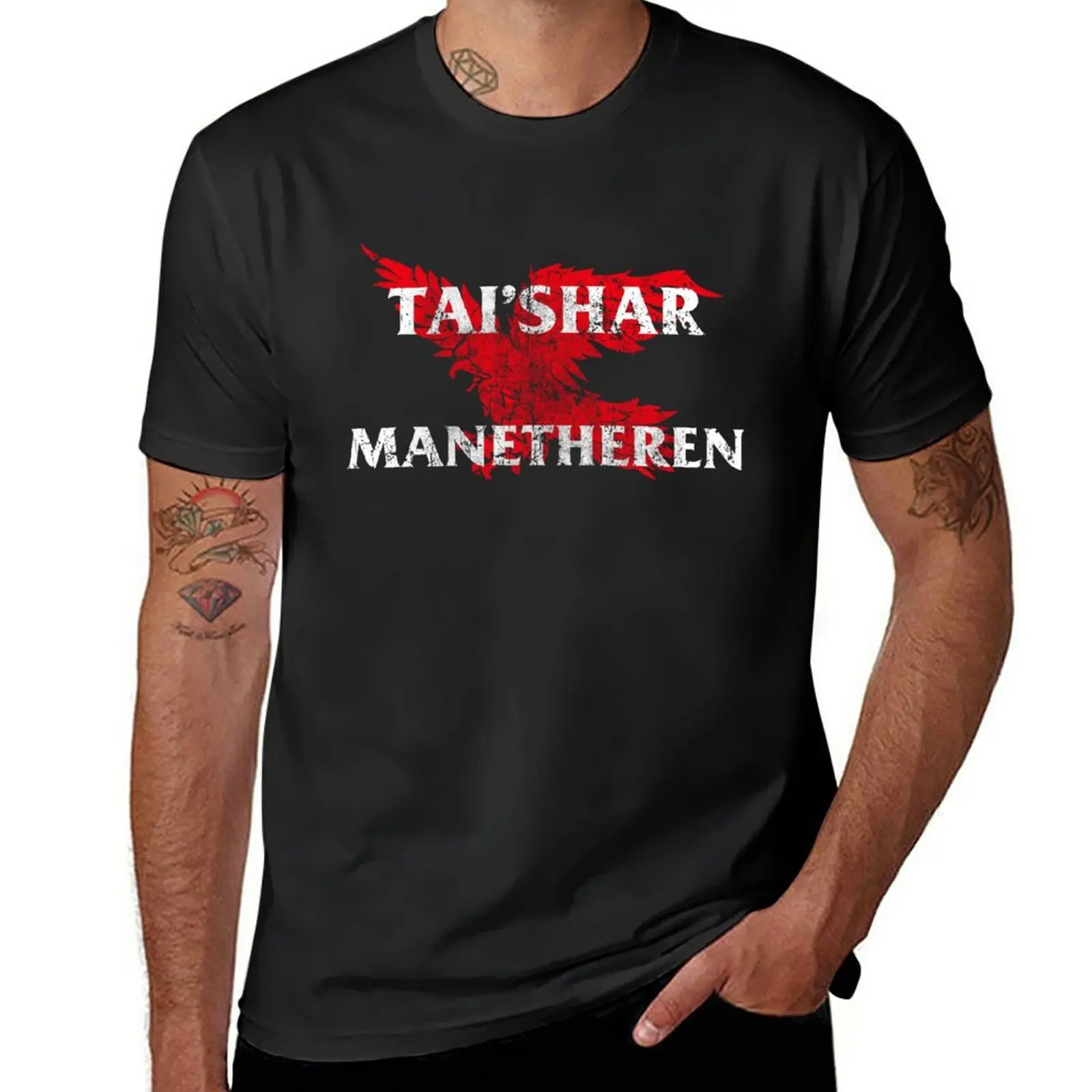 

New Taishar Manetheren T-Shirt black t shirt funny t shirts Short sleeve tee men