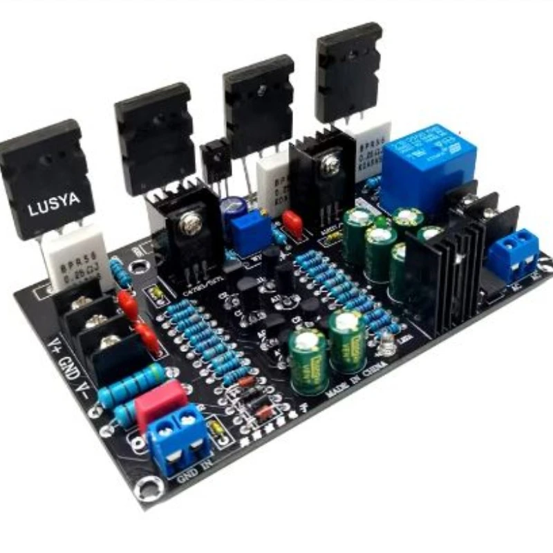 Toshiba Mono 200W Amplifier Board 1943+5200 Post-stage Amplifier Board with Speaker Protection