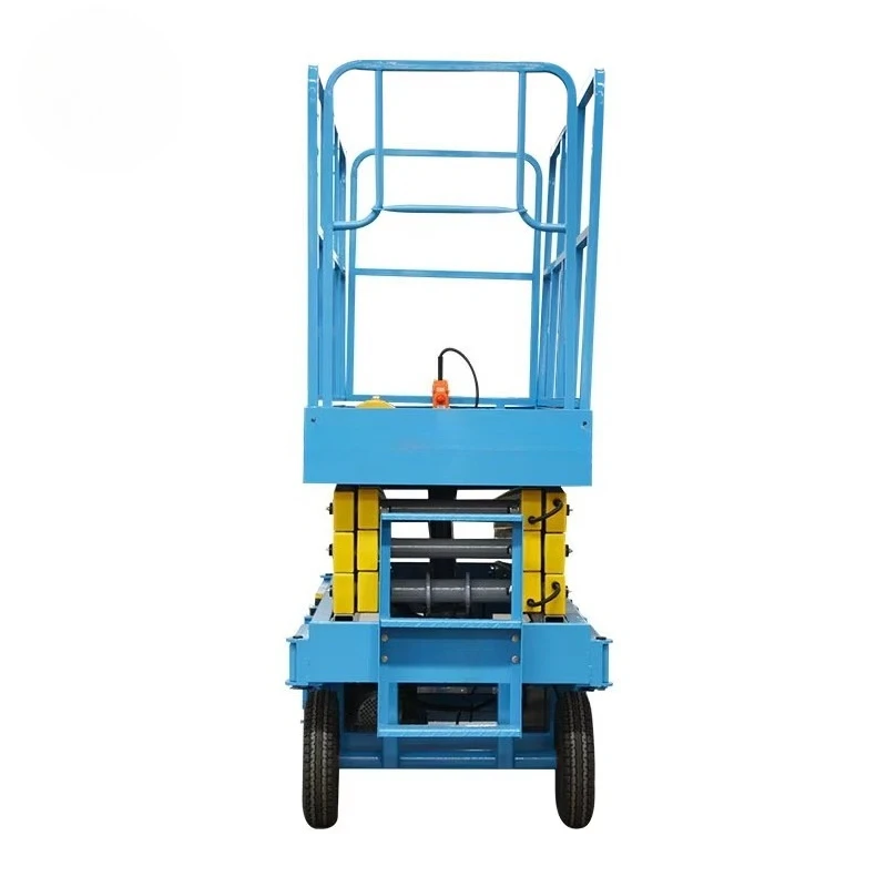 Mobile Electric Hydraulic Scissor Lift Table for Warehouse Construction Site Facade Maintenance Hotels Repair view 4