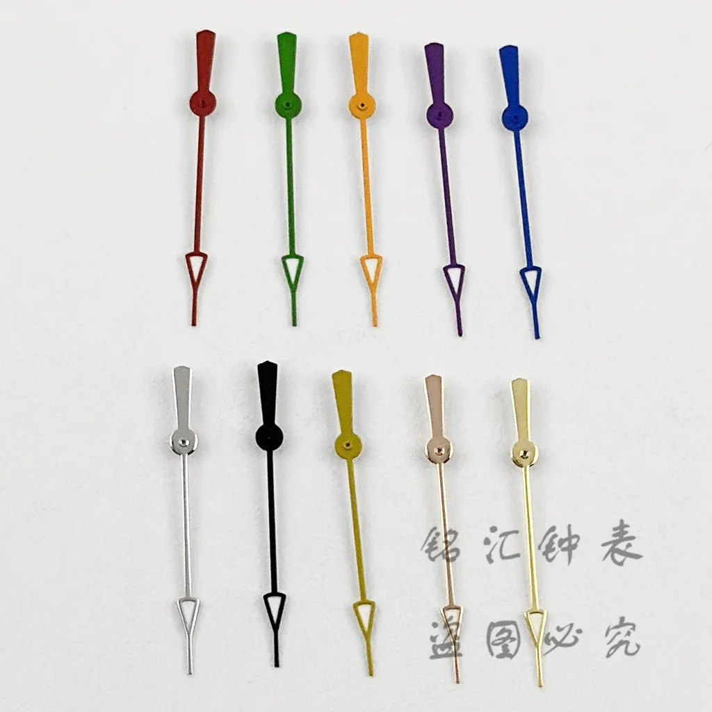 NH35 12.5MM Black Silver Blue Orange Red Yellow Hands Second Watches Needles Fit NH35 4R35 NH36 4R36 Movement Replacement Parts