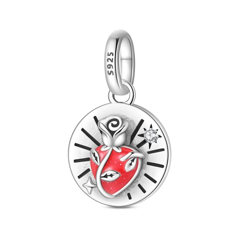 

New 925 Sterling Silver Heart Talisman Charm Beads Dangle Fit DIY Original Bracelet Women Birthday Jewelry Gift