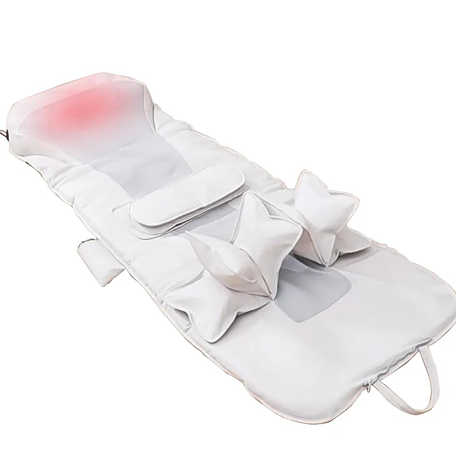 Air Pressure Heated Neck Massager Full Body Infrared Therapy Mat Mattress Traction Vibration with Remote Controller Physiotherap