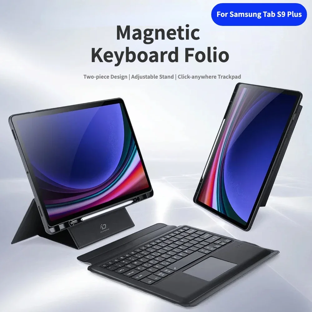 Detachable Magic Trackpad Keyboard For Sasmsung Galaxy Tab S10 S9 FE Plus S7 S8 S6 Lite A8 2021 Keyboard Case With Pencil Holder