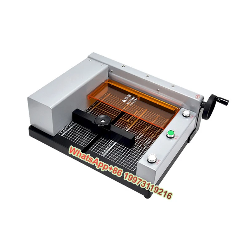 

Weiye Desktop A4 Size Heavy 4CM Thick Layer Electric Automatic Paper Cutter Cardboard Photo Books Cutting Machine