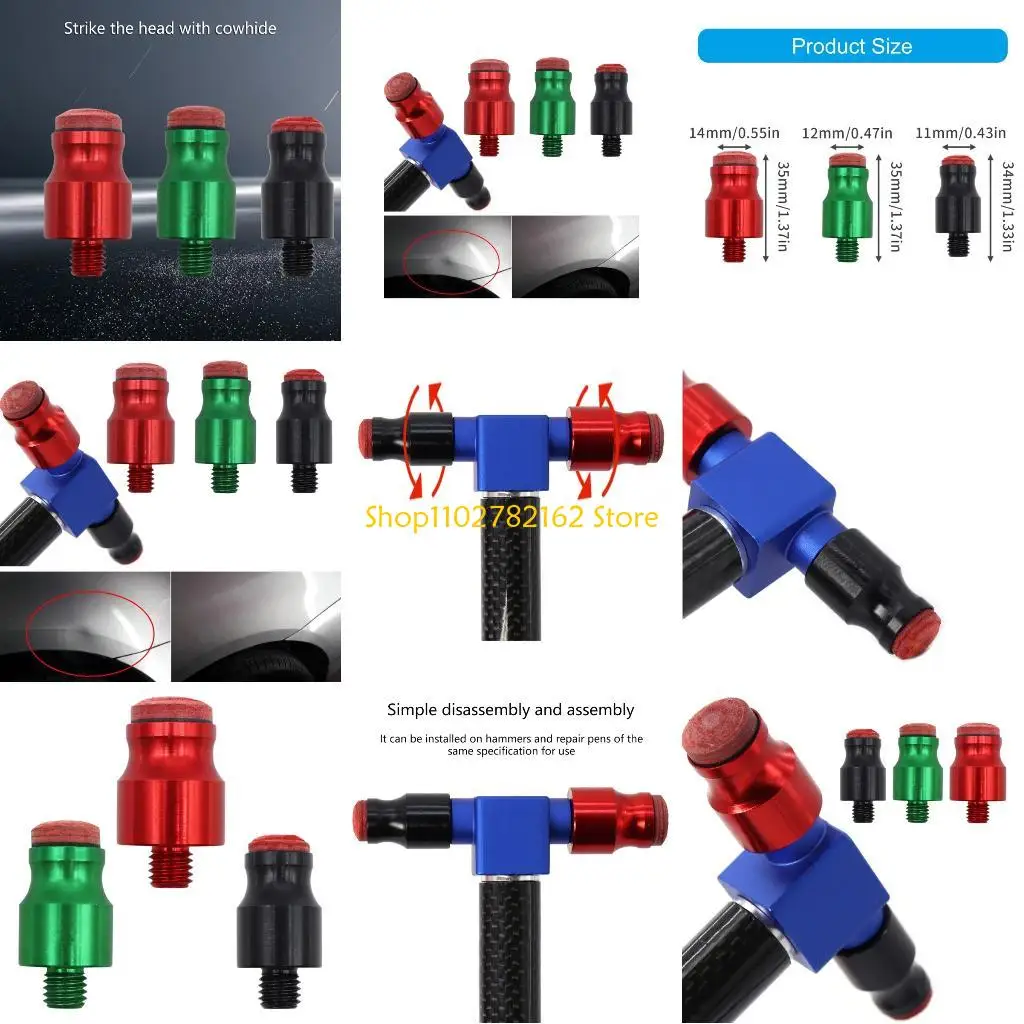 

547B Dent Repair Tool Replacement Head 3Pcs Tool Striking Head