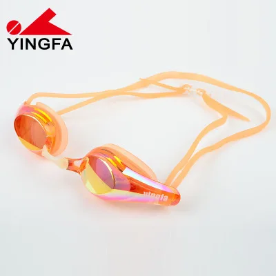 YINGFA profesjonalne okulary pływackie HD Anti-Fog 100% ochrona UV regulowane wodoodporne okulary do nurkowania na plaży