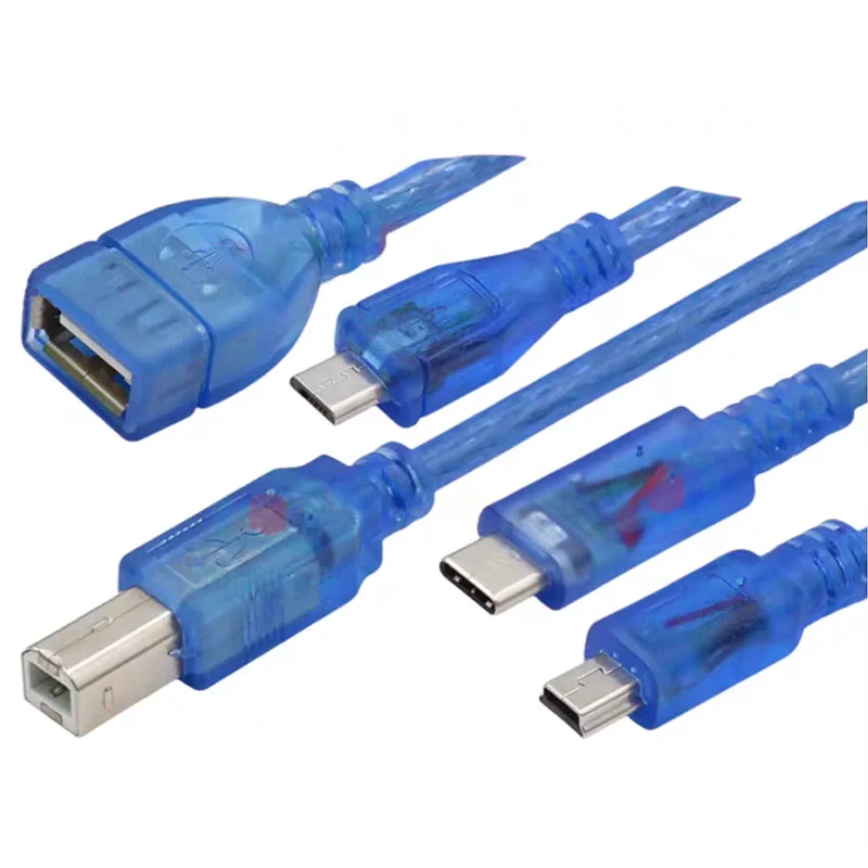 30cm USB Cable For Uno R3 For Nano/MEGA 2560/Leonardo/Pro Micro/DUE Blue Quality A Type USB/Mini USB/Micro USB 0.3m for Arduino