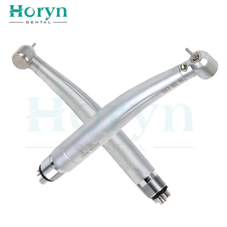 Best Selling Max 1 Push Button Type High Speed 4 Hole Air Turbine Den tal Handpiece With Light