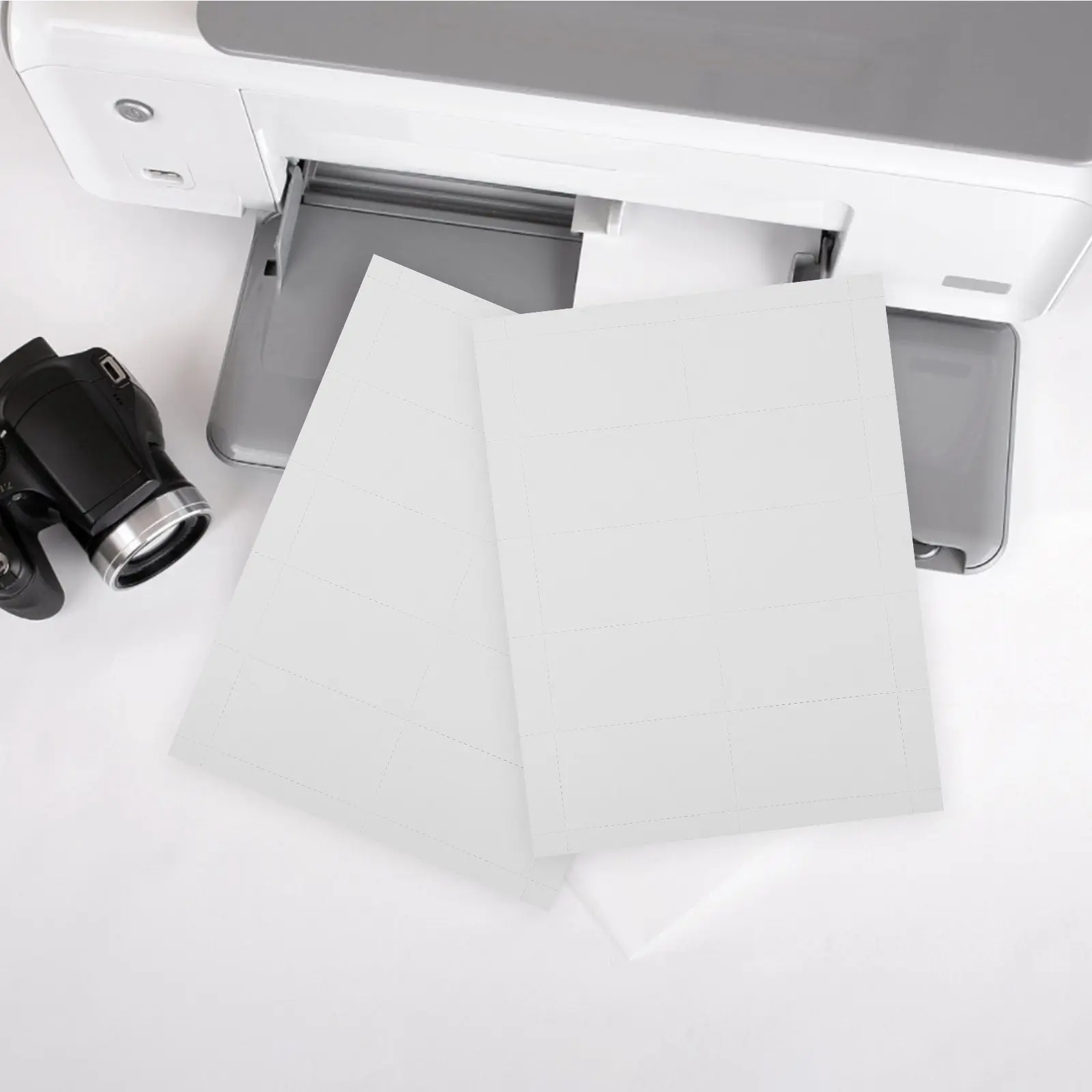 

10 Sheets Tear Resistant Inkjet Business Card Printing Paper for DIY Small Business Cards Greeting Labels Multi Purpose Blank