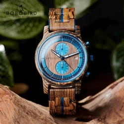 BOBO BIRD Montre-bracelet d'affaires en bois et acier inoxydable pour homme, montre de luxe personnalisée, livraison directe