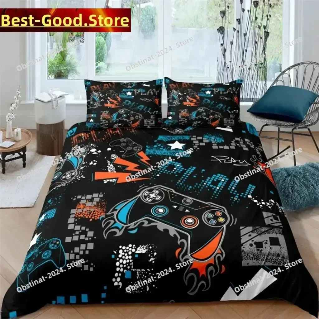 Game Handle Fashion Player Polyester Bedding Sets Child Kids Covers Boys Bed Linen Set For Teens King Size Bedding Set