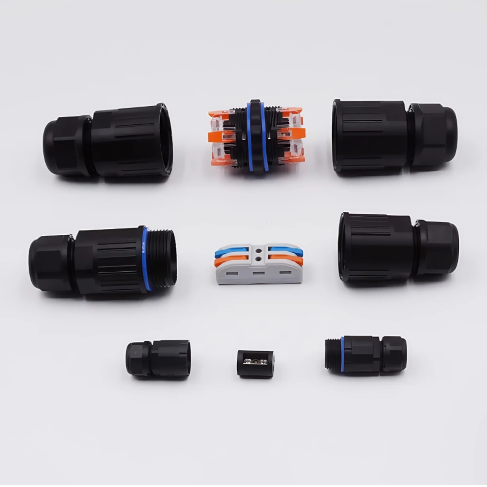 IP68 waterproof cable connector quick connection KVSF-15 2 in 2 out 2/3/4/5 pin Electrical Terminal Adapter Wire Connector