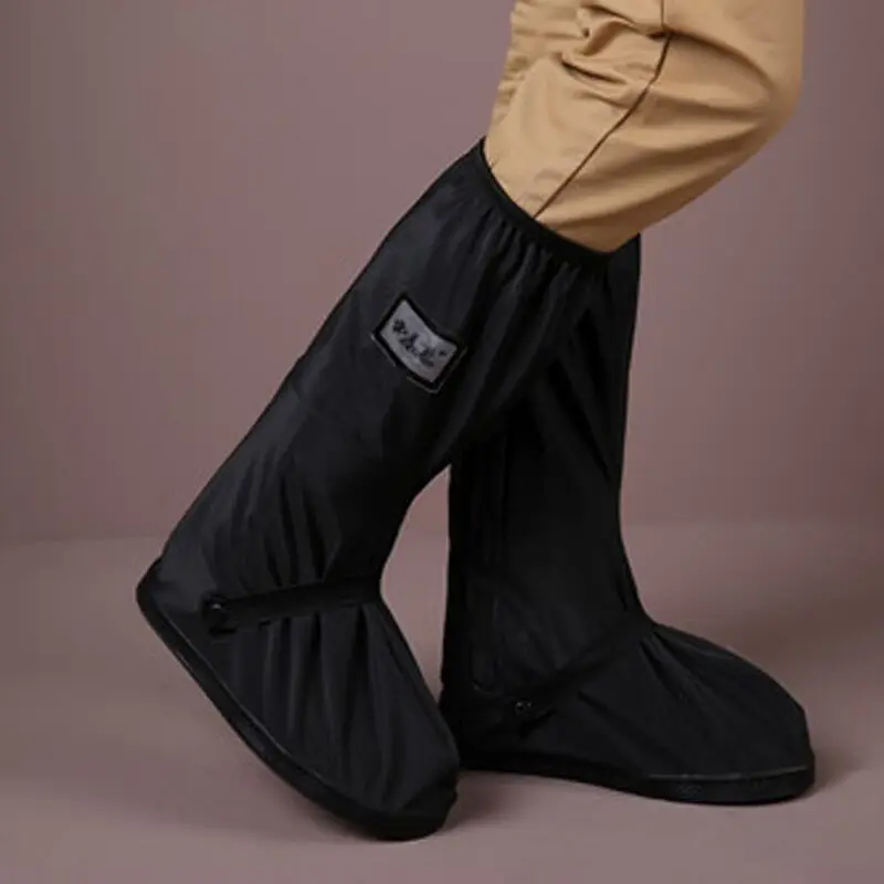 Adult Waterproof Shoe Covers Outdoor Travel Rainproof Coversbandage Style Thickened Non-Slip Rain Boots Covers