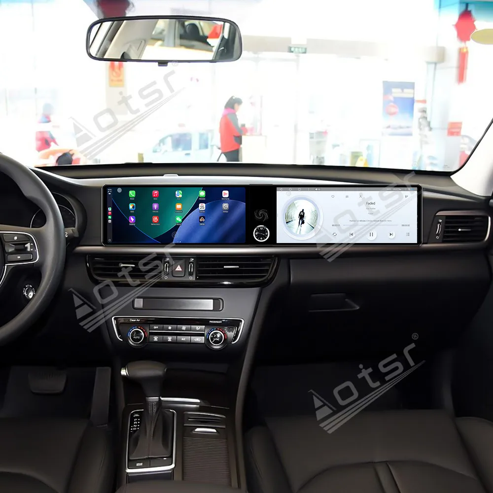 Dual 12.3 Inch InDash TouchScreen Car Radio GPS Navigation Stereo For Kia K5 2016-2019 Multimedia CarPlay Android Auto Head Unit