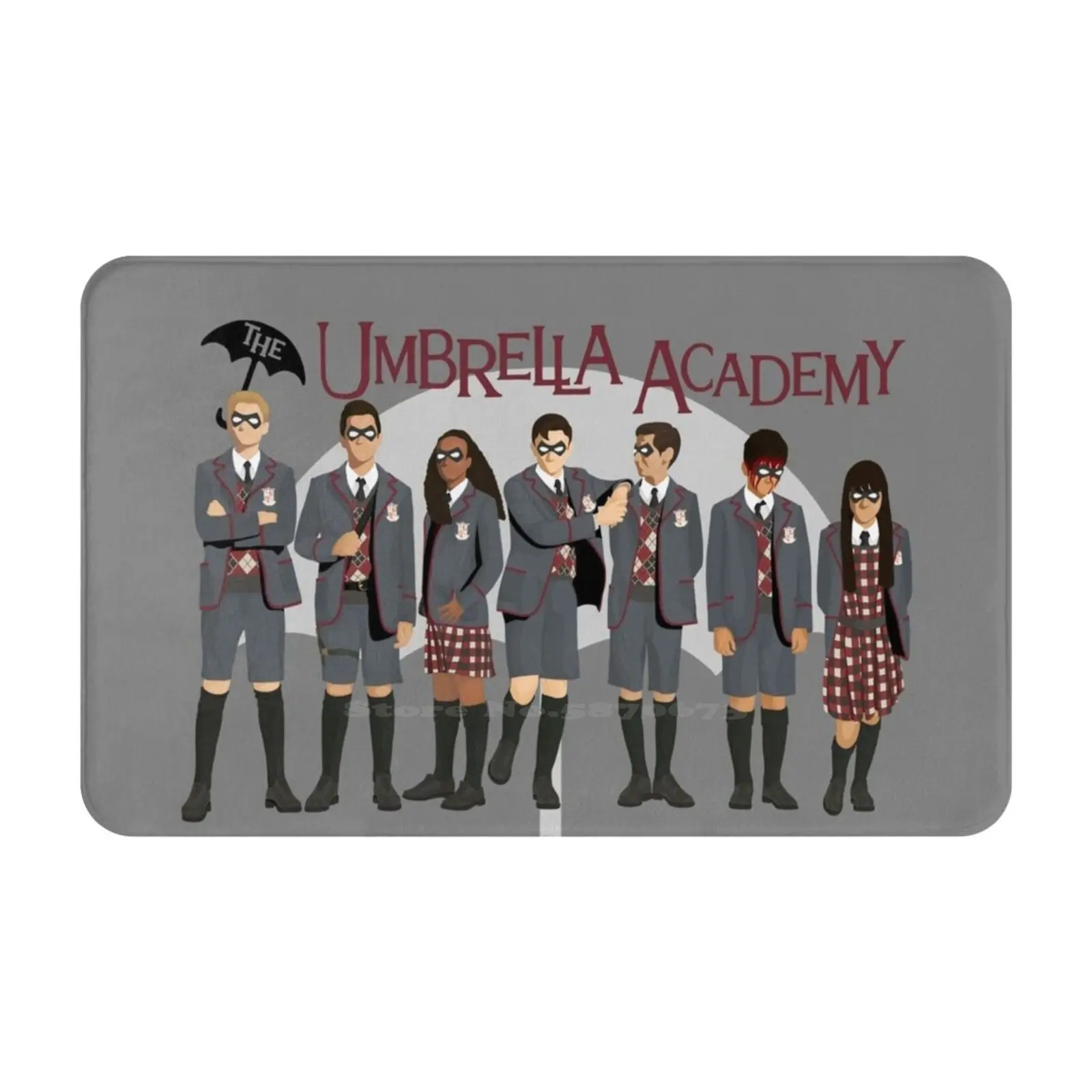 The Umbrella Academy Group Soft Cushion Car Home Carpet Door Mat Tua The Umbrella Academy Luther Diego Allison Klaus Five Ben