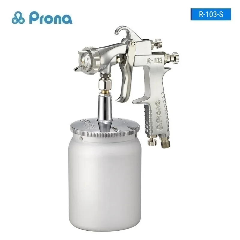 Prona R103 Siphon Feed Spray Gun High Atomization Airbrush Paint Sprayer for Car Body Workshop Wood Furniture Finishing Tool