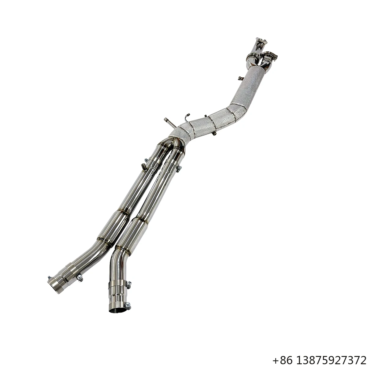

Ecnal for G87 M2 S58 3.0T SS304 Equal-length 101mm 4 Inches Single Tube Exhaust Midpipe