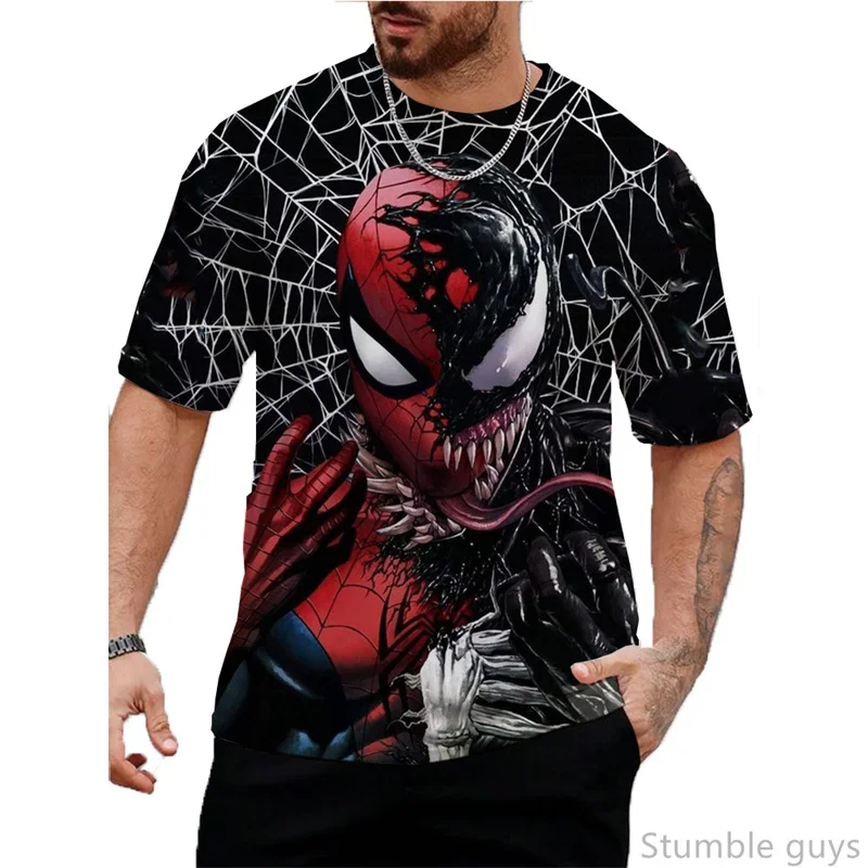 Camiseta de verano para niños y mujeres, camiseta de Venom, ropa para niños y niñas, camiseta de manga corta con dibujos animados