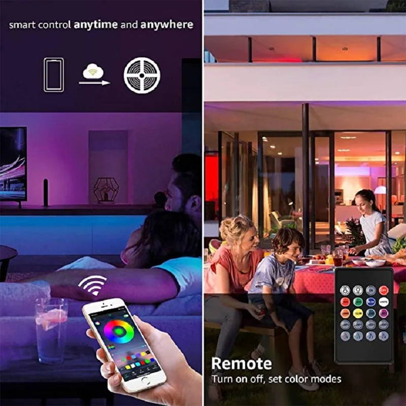 5V LED Music Sync Bluetooth Neon Light USB Room Decor Lamp for Screen TV Backlight APP Control Color Changing 5050 RGB Luces LED