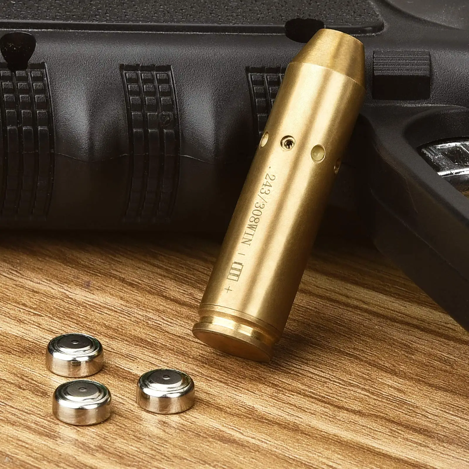 MidTen Rifle Scope Red Dot Laser Boresighter Fit 243 308WIN 7MM 08REM CAL Cartridge Bore Sighter Brass Tactical