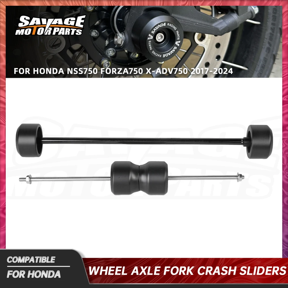 

2024 FORZA 750 Rear Wheel Axle Fork Crash Sliders For Honda X-ADV 750 NSS750 2021-2023 Front Wheel Hub Anti-Collision Block