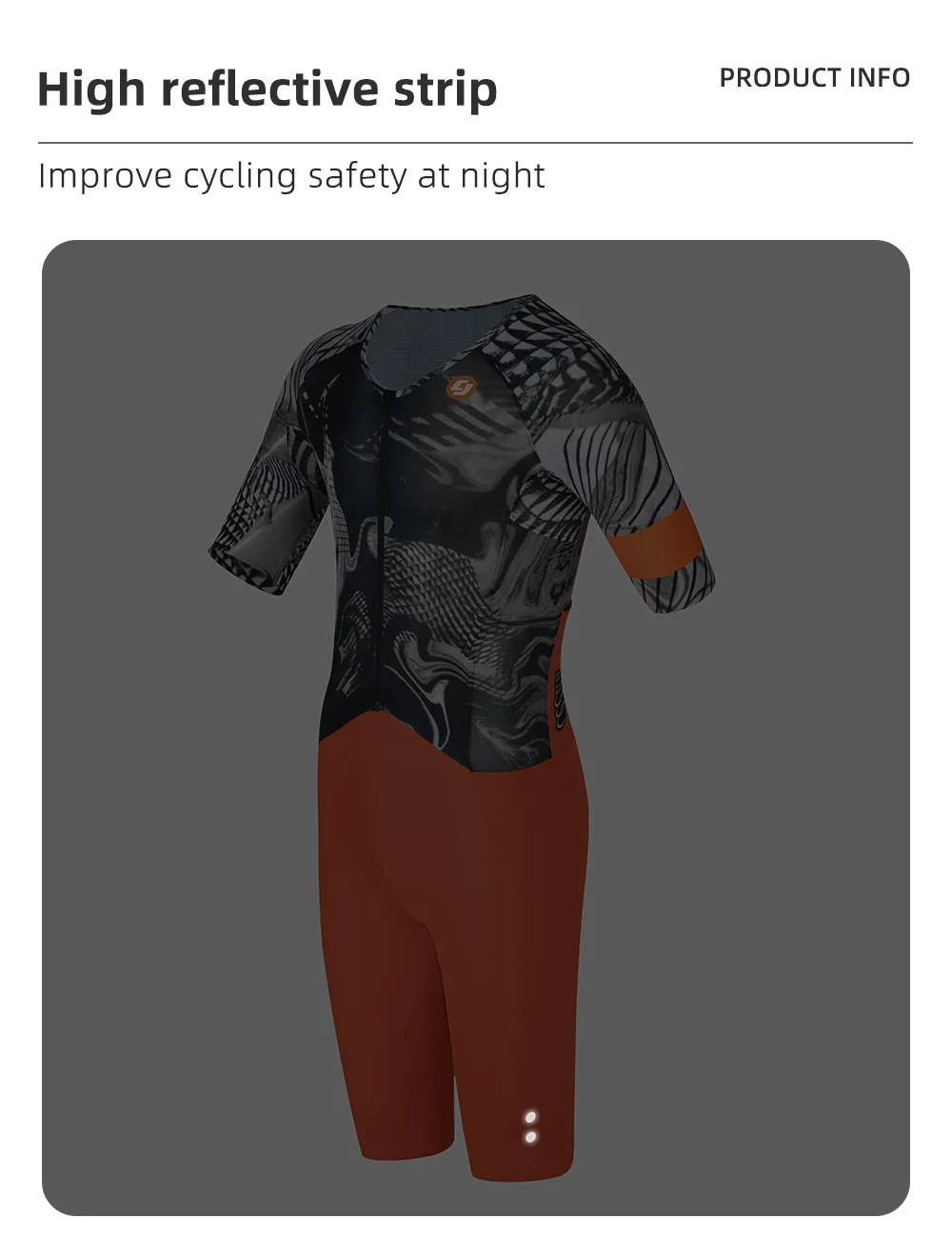 Cheji Herren Pro Team Aero Rennanzug – Detail 15