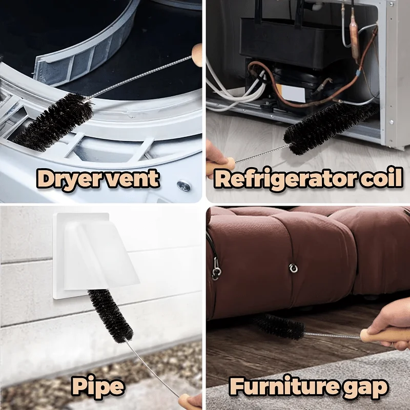 1 قطعة فرشاة الوبر للمجفف ، فرشاة تنظيف المبرد لتنظيف مصيدة التهوية ، مستلزمات تنظيف فرشاة تنظيف الغسالة #4