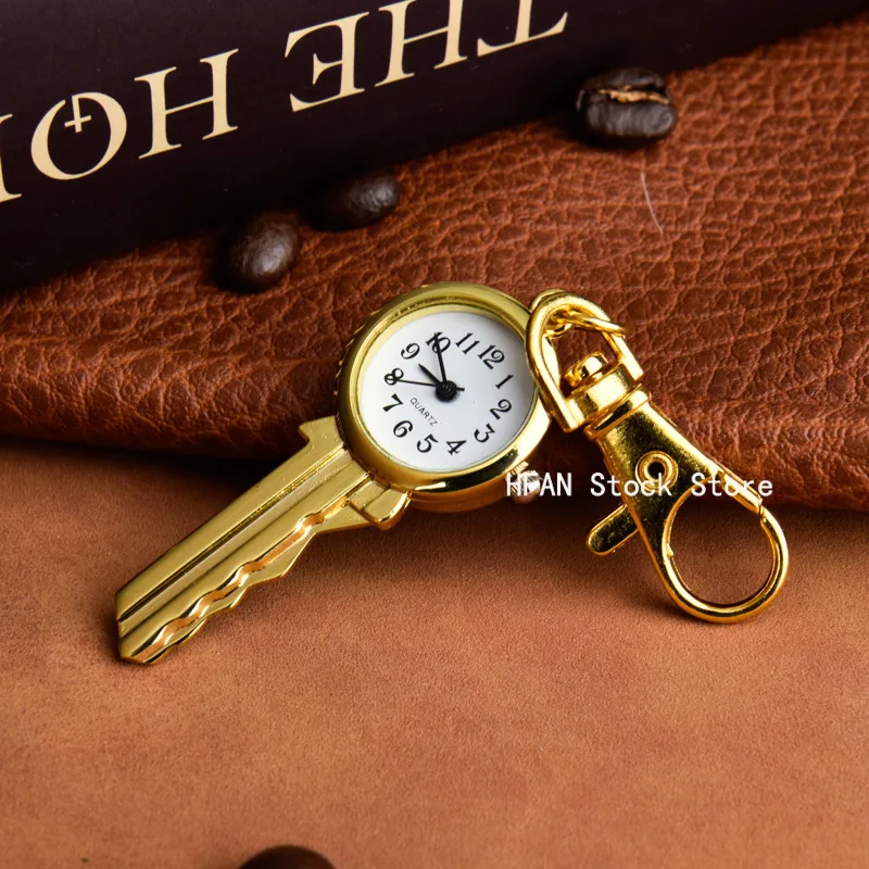 Watch Pocket Keychain Pendant Key Vintage Watches Ring Clip Nurse Fob Chain Men Dad Women Quartz Sculptured Gifts Hanging