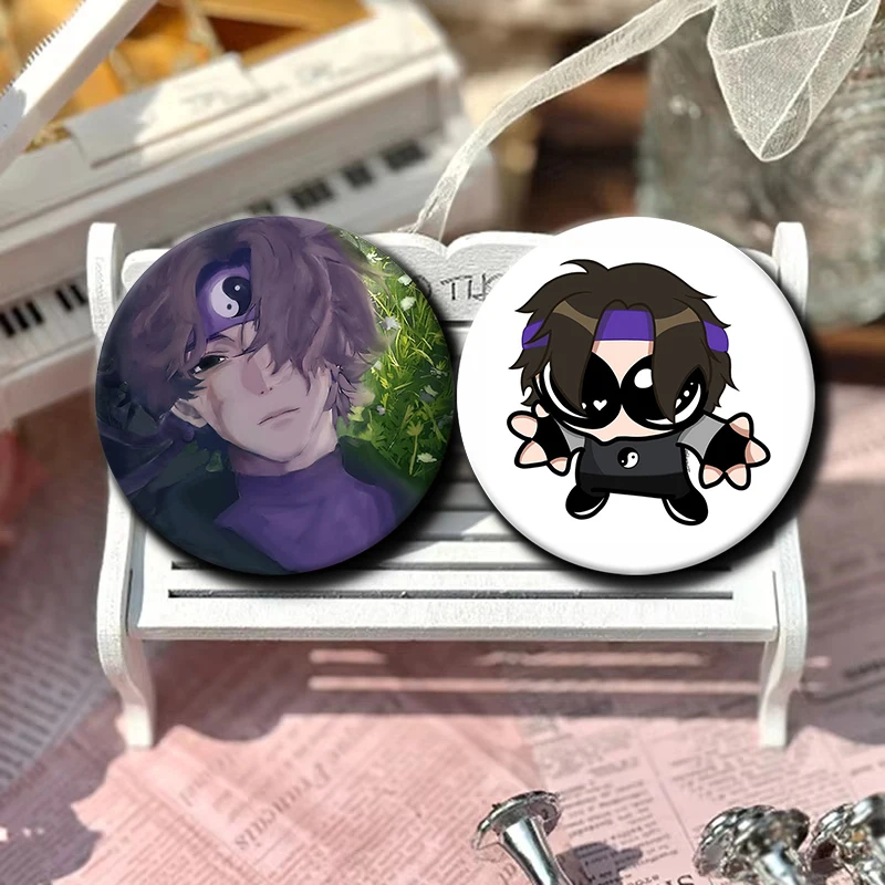 58mm 1PC Cartoon Character Enamel Brooch W-Wifies Cute Game Icons Pins  Backpack Clothing Badge Accessories Gifts