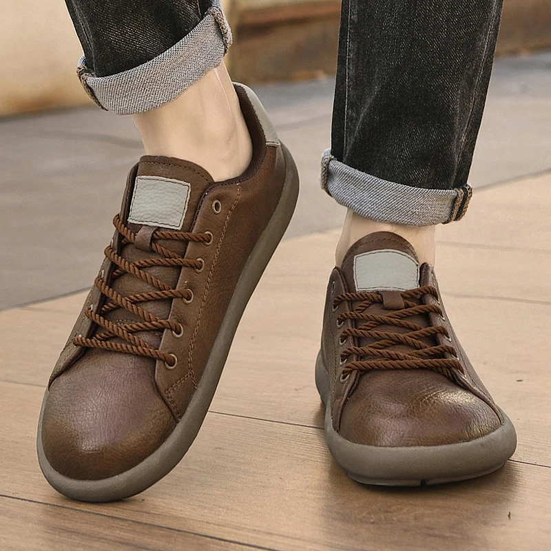 

Fashionable Soft Low Cut Men Casual Shoes High-quality Leather Soft Soled Travel Walking Shoes Luxury Brand Business Oxford Shoe