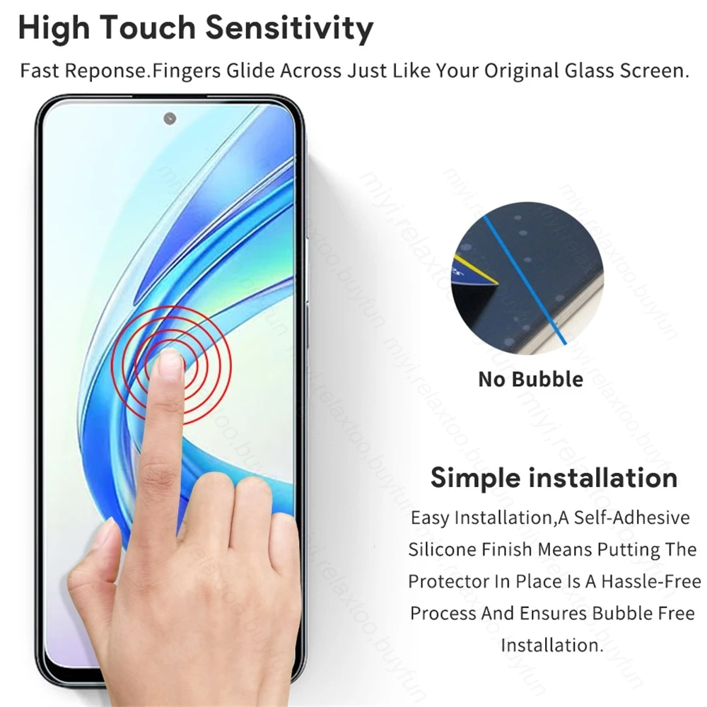 HonorX7b 4G Case 2In1 Camera Lens Screen Protector Tempered Glass For Honor X7b 4G Protective Glass Honar Honer X7b X 7b X7 b 4G