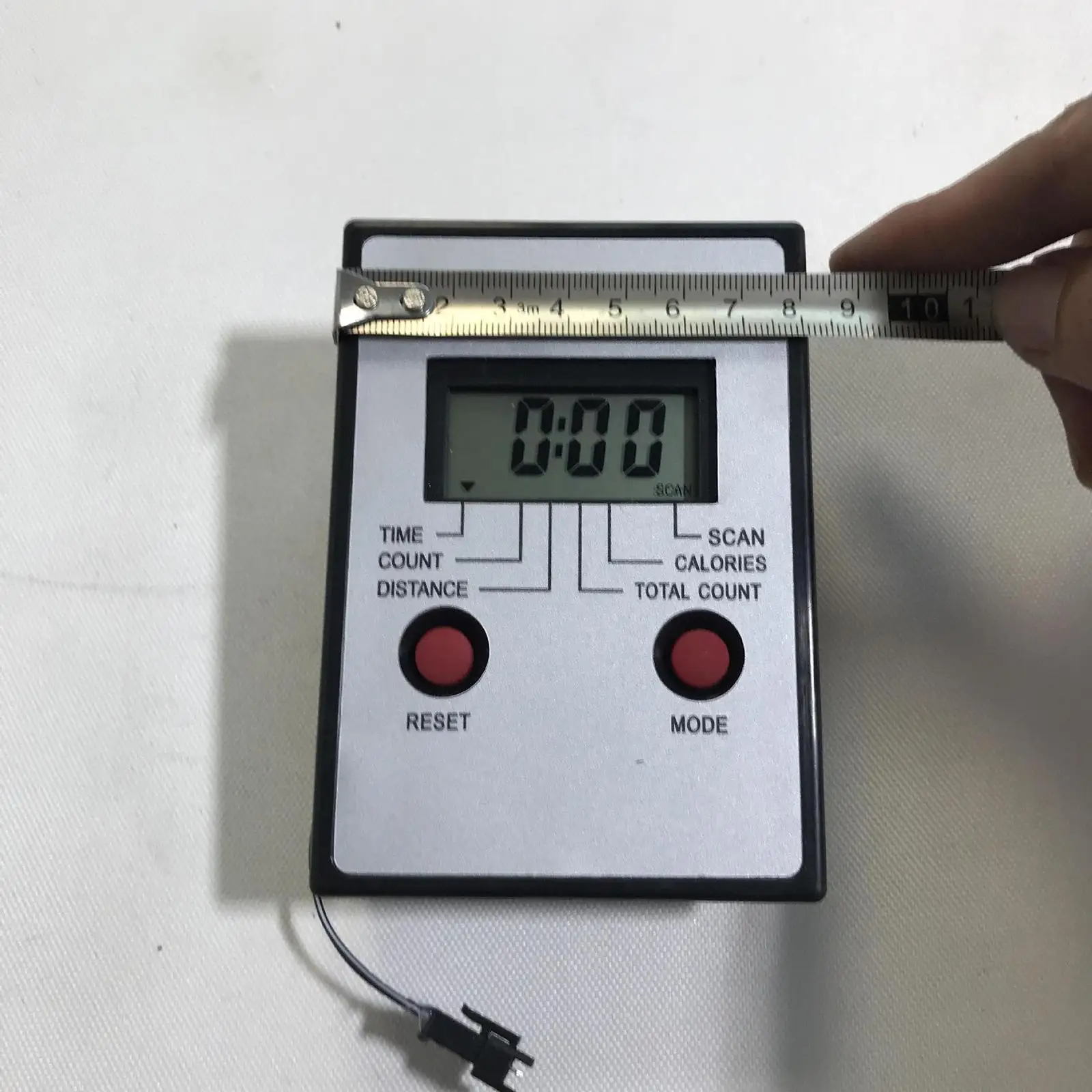 Portable Rowing Machine Counter ABS Plastic Lightweight Mileage Measurement Screen for Foot Exercise Bike and Stepper