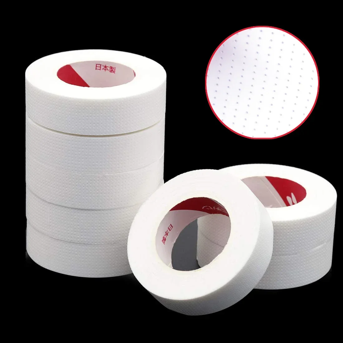 2/3/5Rolls Japanese Insulating Tape for Eyelash Extension Lint Free Under Eye Pads Breathable Non-woven Tape Paper Eyelash Patch