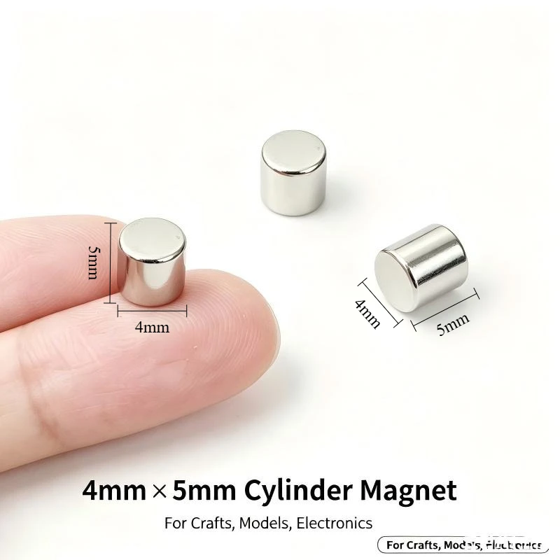 4x5mm N35 Disc Neodymium Magnet  Small Round Permanent Magnet Multi‑use Industrial Hardware Fridge DIY Craft Model Building 4*5