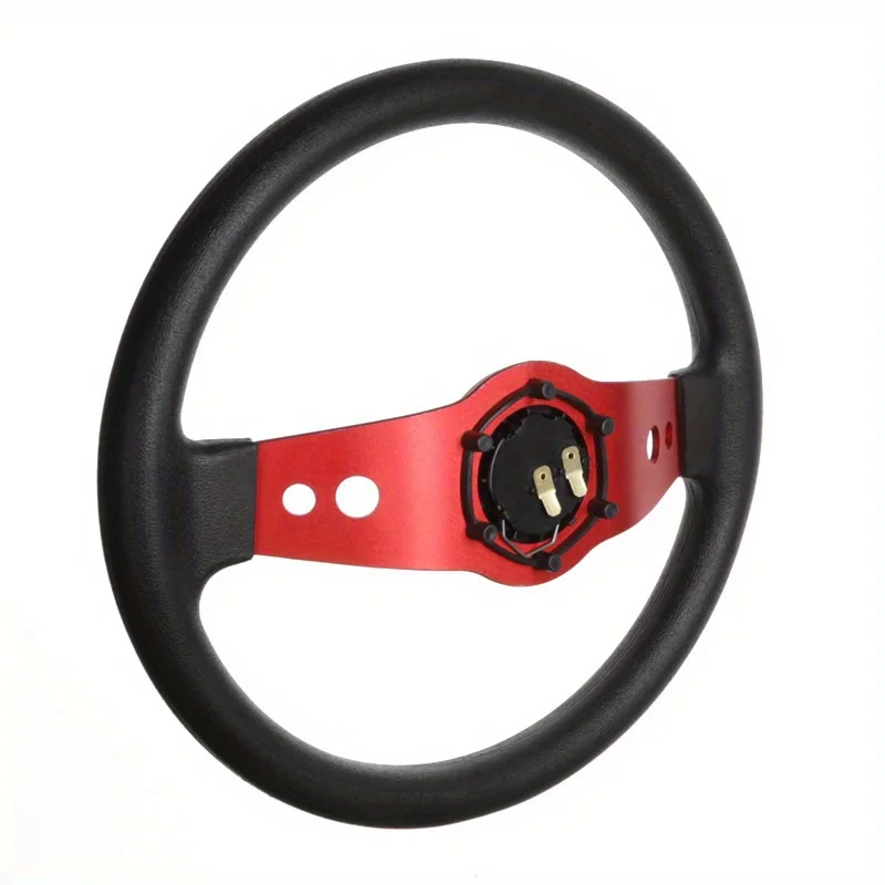 13'' Universal Deep Dish Racing Steering Wheel Car Leather Steering Wheel