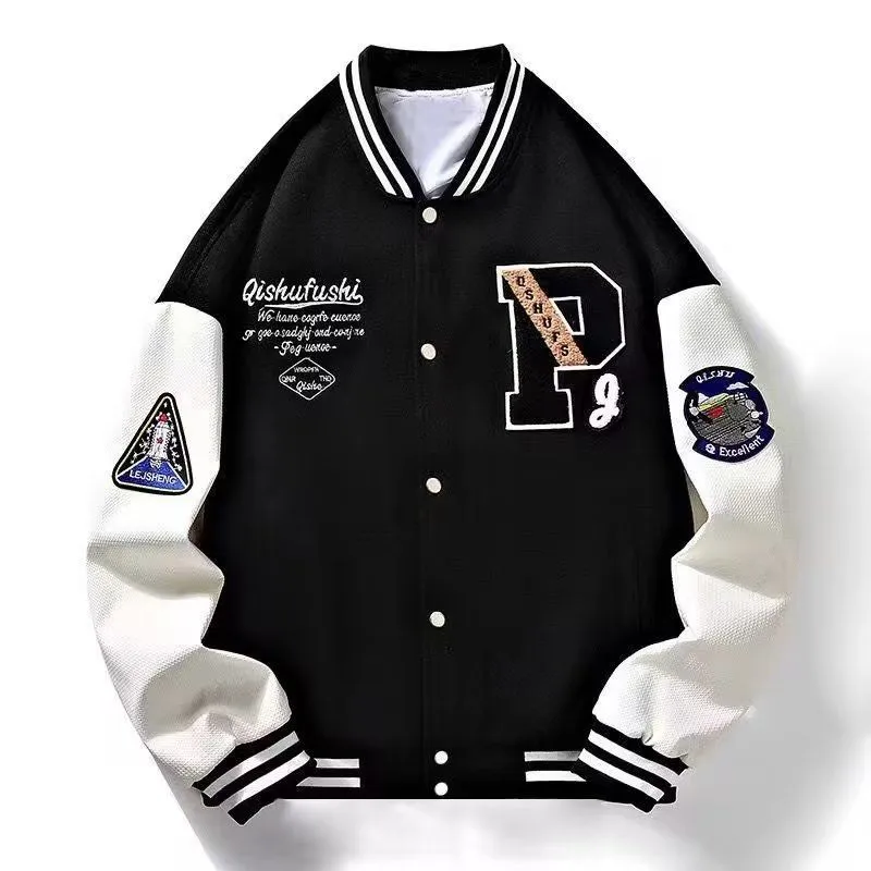 Retro Men's Clothing Windbreaker Male Casual Varsity Jacket For Men Coats Camping Spring Autumn Overcoat Outdoors Windproof 4XL