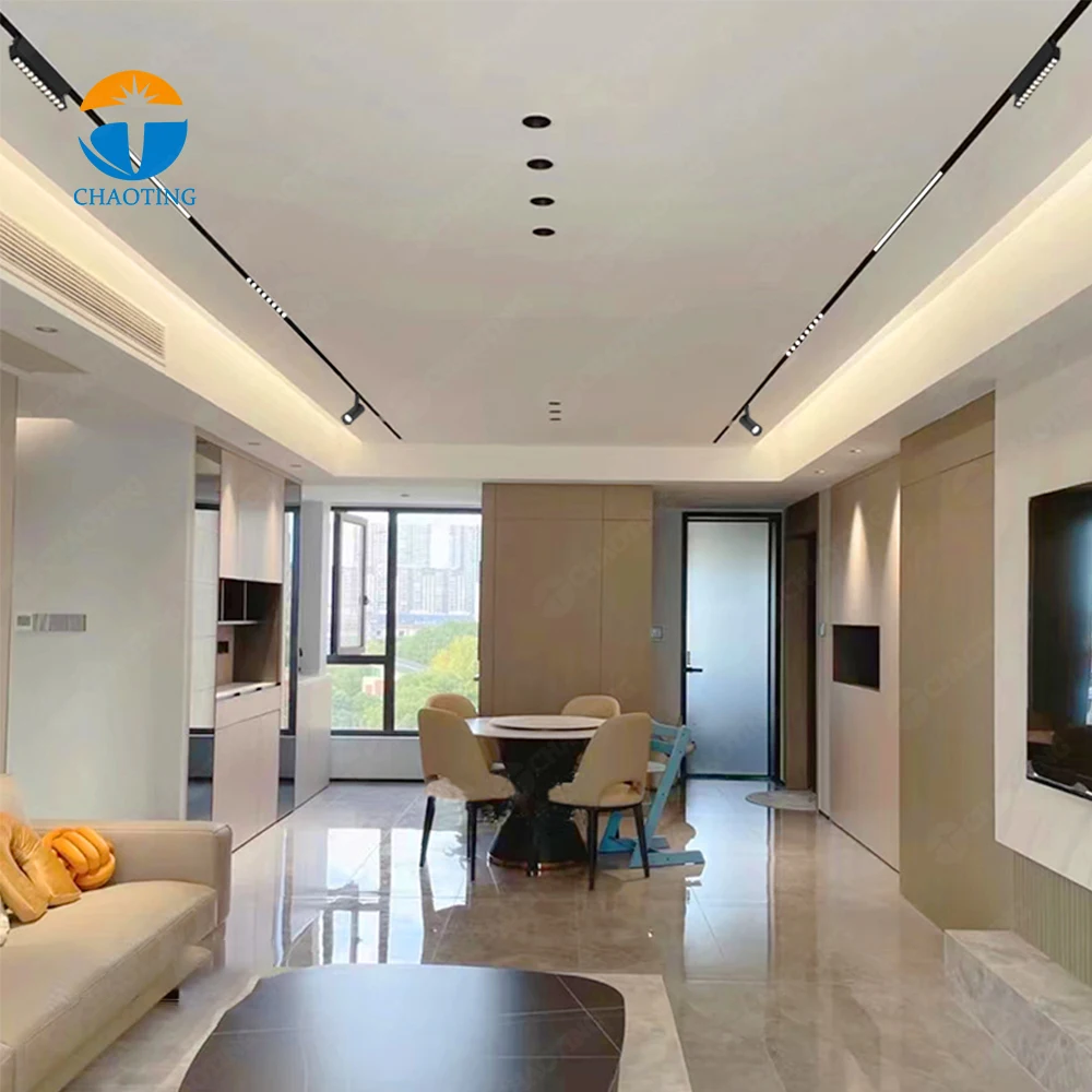 

Linear Track Light Free Combination Easy Installation Surface Recessed 48V Spotlight 12W LED Magnetic Track Light System