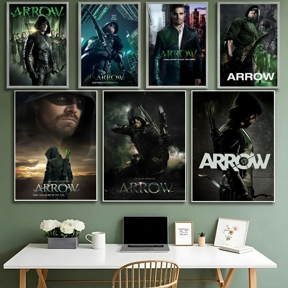 Classic TV Arrow Series Poster HD Waterproof High-Toughness Self-Adhesive Wall Decor Universal