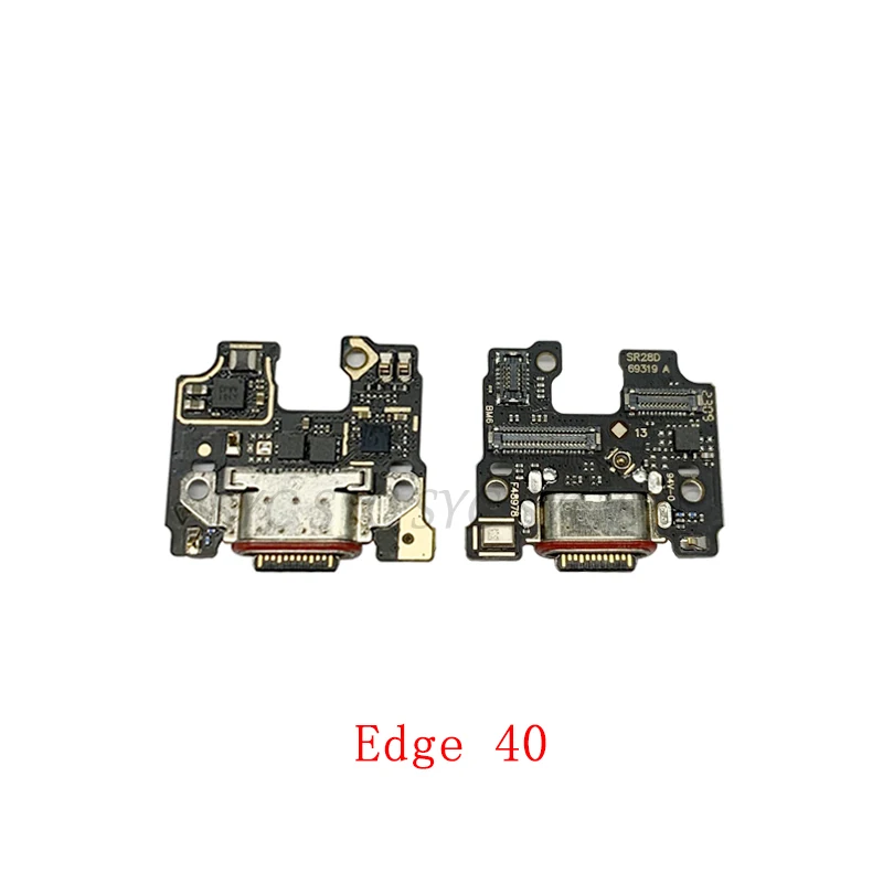 USB Charging Connector Port Board Flex Cable For Motorola Moto Edge 40 Neo 50 Pro 50 Fusion 50 Neo Repair Parts