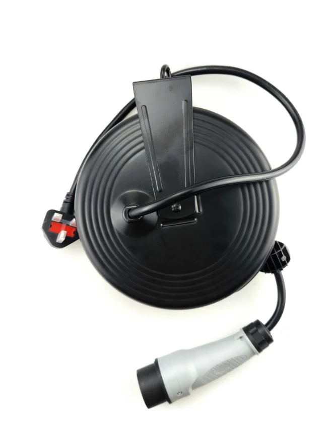 Heavy-Duty Retractable 4m Static Ground Cable Reel Industrial Outdoor Electric Extension for Golf Cart